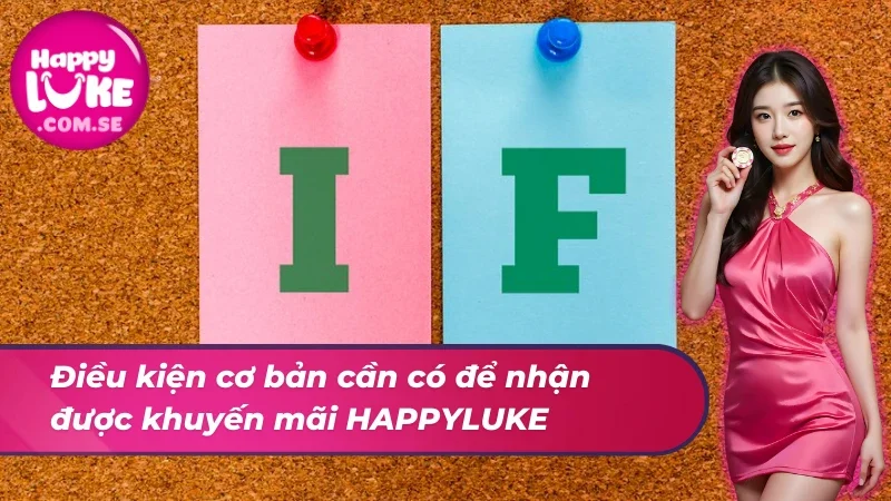 Khuyến Mãi HAPPYLUKE - Săn Thưởng Cực Đỉnh Từ Nhà Cái 2 Điều kiện để nhận khuyến mãi
