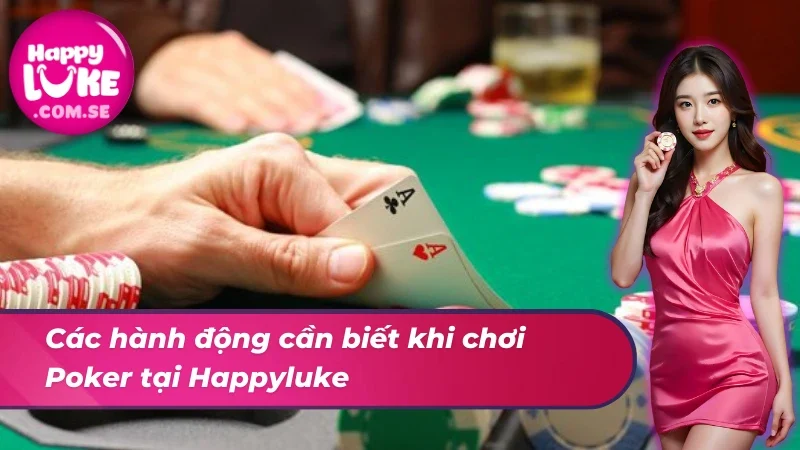 Hành động nhất định phải biết khi chơi Poker tại nhà cái