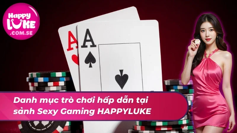 Sexy Gaming HAPPYLUKE - Sảnh Cược Live Casino Đẳng Cấp 4 Danh mục trò chơi hấp dẫn tại sảnh Sexy Gaming